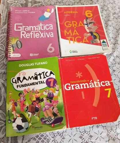 Livros de gramática 6° e 7° ano