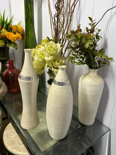 Conjunto de Vasos Decorativos Modernos