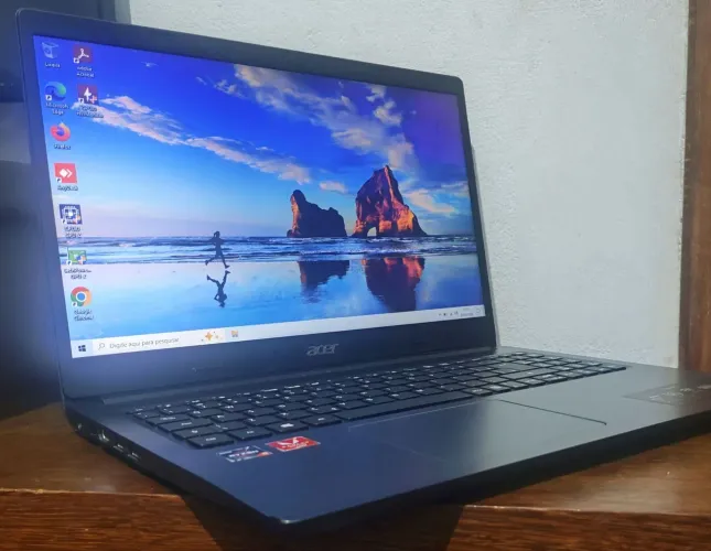 Notebook Gamer Acer, Ryzen 5, Vega 8, RAM 8gb DDR4, teclado alfanumérico, tela 15,6