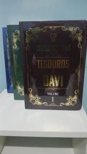 3 Livros Tesouros de Davi Lacrados - Comentário Do Livro de Salmos Feitos Pelo Spurgeon