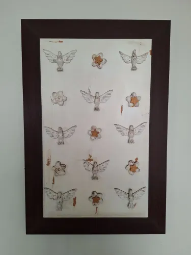 Quadro decorativo em patina ( desapega)