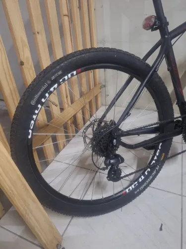 Par de Rodas Aro 29 VZAN Everest Disc + Pneus Continental Raça King + Cassete