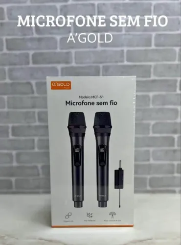 Microfones sem fio duplo - Gold