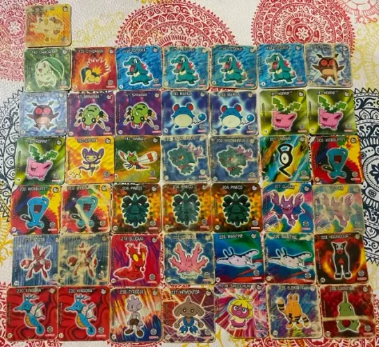 Coleção tazos Elma Chips Jokén Pokémon
