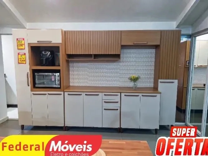 Armário de Cozinha Gigante 3,40m Completa - Fazemos Entregas 