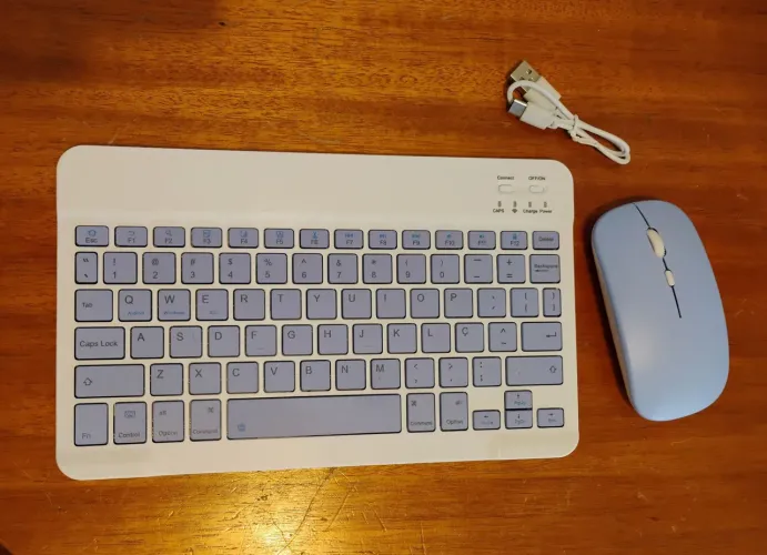 Kit Teclado e Mouse Bluetooth 