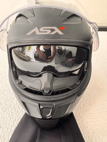 Capacete asx tamanho 58 com óculos