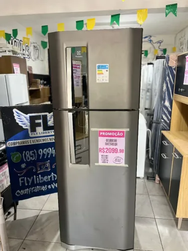 GELADEIRA ELETROLUX DF52X INOX FROST FREE 450 LITROS 