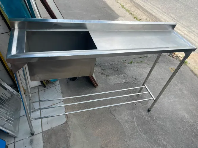 Pia inox 160 por 38