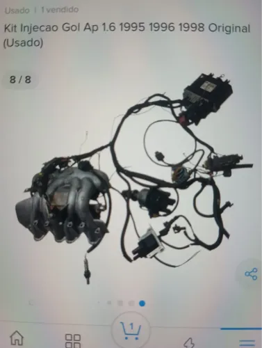 Injeção 4 bicos. Bosch. Motor. Ap álcool. Mi 96