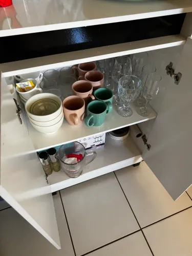 Armário de Cozinha Multiuso Branco 