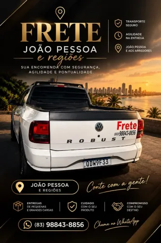 Frete rápido e seguro