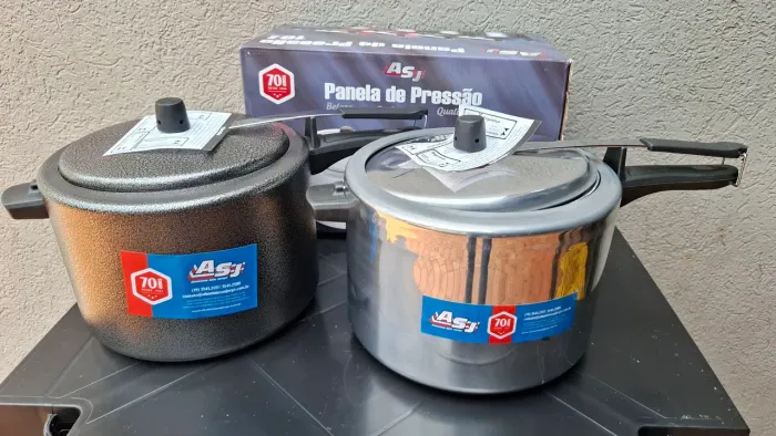 Panelas de pressão 10L,craqueada e polida