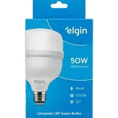 LAMPADA LED SUPER BULBO 6500K ELGIN 50W (Honestidade e Qualidade - Distribuidora JK Eletrô