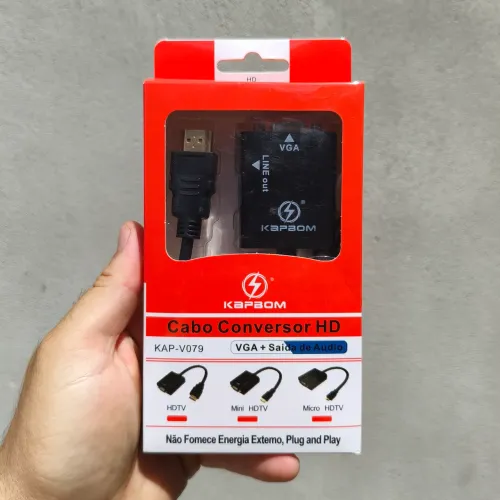 Cabo conversor HDMI VGA