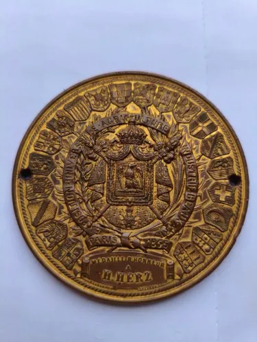Medalhão Antigo de 1855