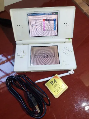 Nintendo DS Lite Branco Original | Excelente Estado | Telas Perfeitas | R4 Gold Pro