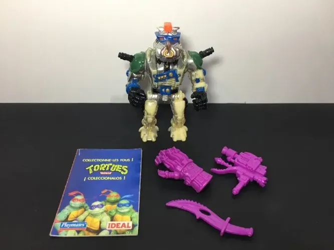Tartarugas Ninja Robotic Bebop Importado + Catálogo / Encarte - Playmates Toys 1993