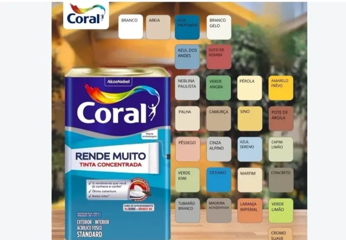 Tinta Coral Rende Muito.