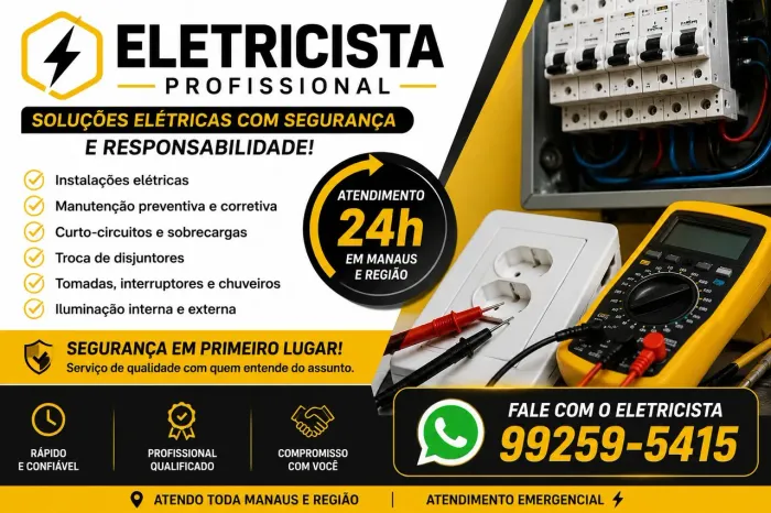 Eletricista 24 horas Manaus e região