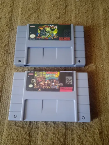 Fitas super Nintendo paralelas as duas 100