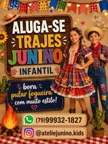 Aluguel vestidos junino