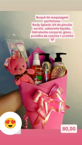 Buquê de maquiagem 