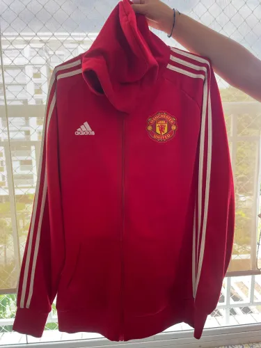 Moletom de zíper Manchester United adidas