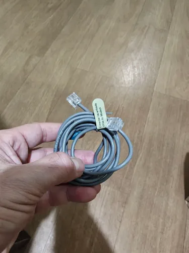 Cabo de Telefone Liso RJ11, cor Cinza, com 1,5m