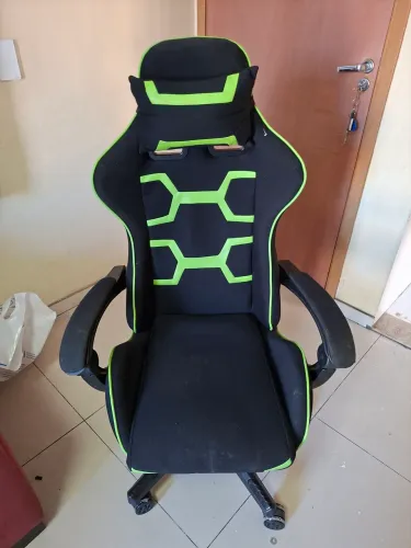 Cadeira Gamer Pelegrin PEL-3018 Preta e Verde - Ergonômica e Reclinável