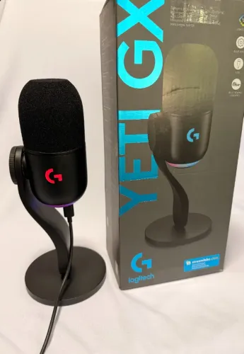 Microfone Logitech G Yeti GX - Preto - Usado