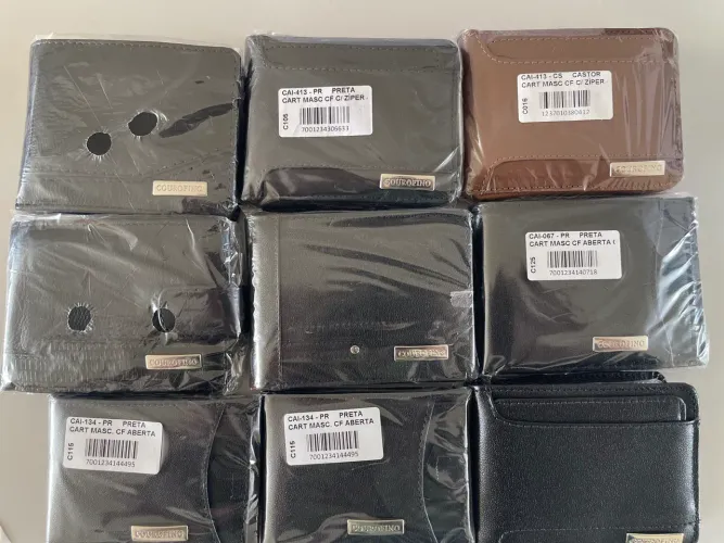 Carteira Masculina Couro Fino
