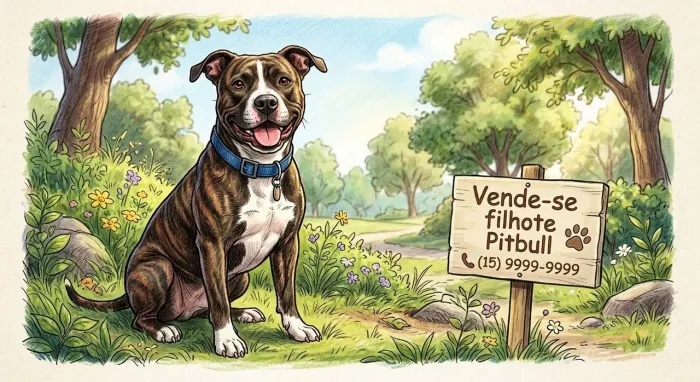 VENDE-SE FILHOTE DE PITBULL
