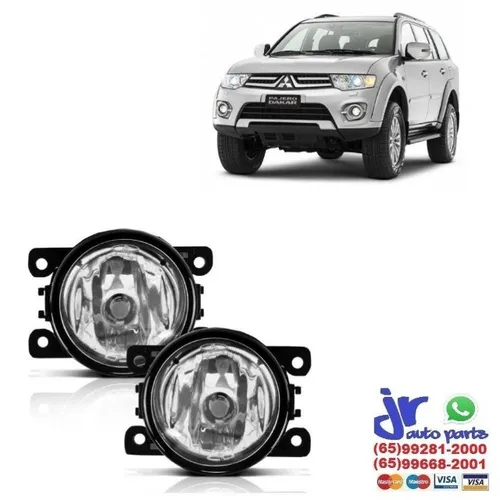 Par Farol De Milha Auxiliar Pajero Dakar Ano 2009 a 2017 Neblina Auxiliar