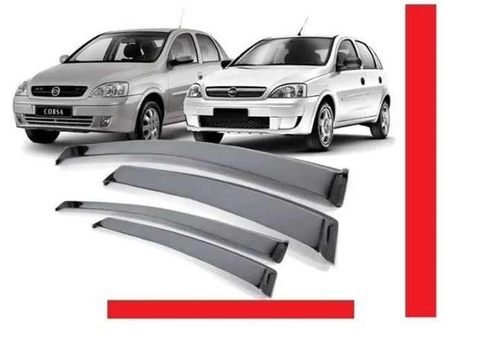 Calha de Chuva Defletor Corsa cara de Montana Joy 4 Portas Hatch Sedan 02/12 sds