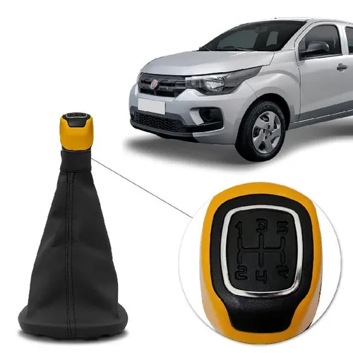 Bola de Câmbio Manopla Mobi Novo Uno Idea Palio Siena Strada Fiorino Várias Cores Preto
