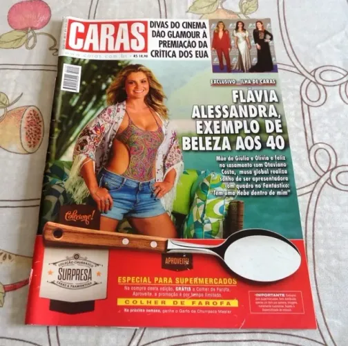Revista Caras 23 Janeiro 2015. Capa Flávia Alessandra Para Colecionadores. 