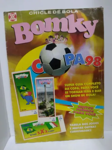 Album Figurinhas Bomky, Copa 98 Incompleto 