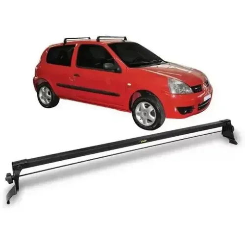 Rack Teto Renault Clio 2PT - Preto Material Aço - Fácil instalação - VP 964