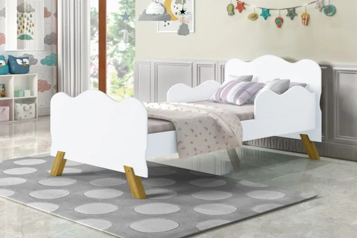 Cama solteiro design retrô t2