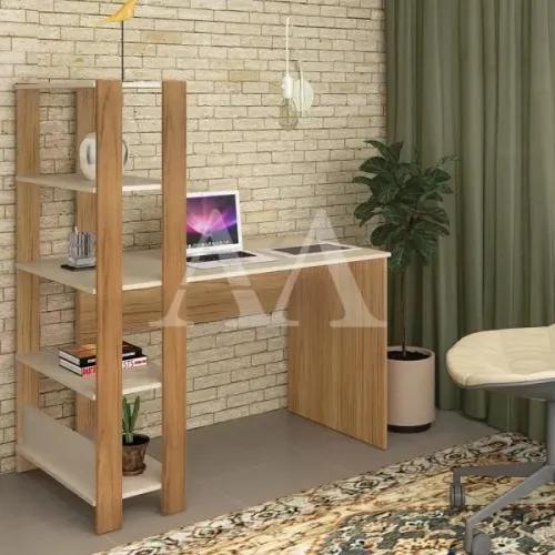A escrivaninha Match da Artely tem design industrial e detalhes sofisticados que conferem
