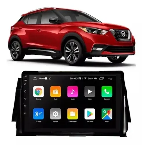 Kit Multimídia Kicks PCD OctaCore 9 Pol Android Carplay - Faaftech