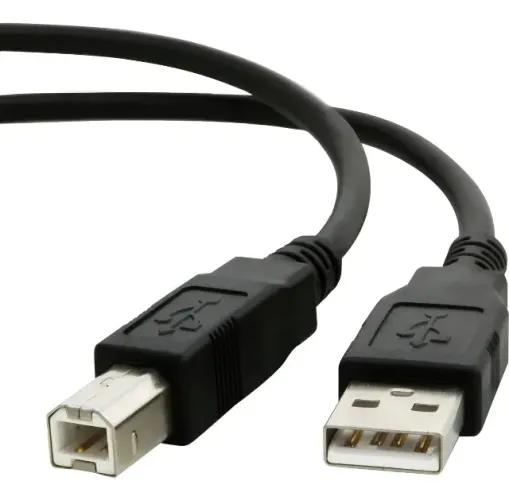Cabo Para Impressora Usb 2.0 Epson Hp Canon 1,5 Metros Cor Preto