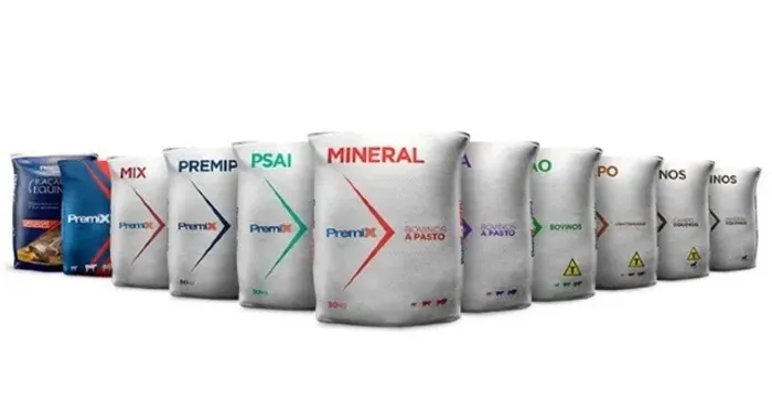 Sal mineral, ração, proteinado, concentrado e núcleo para gado e cavalos.