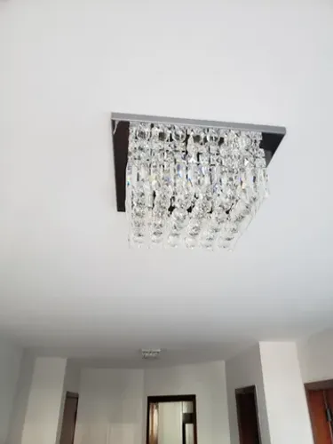 Lustre Paflon Yamamura sobrepor cromado 6 G-9