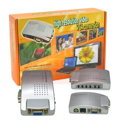 Conversor PCTV - VGA p/ RCA / SVIDEO - Sinal de VGA p/ TV