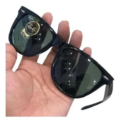 Rayban wayfarer dobrável preto lente em vidro cristal 