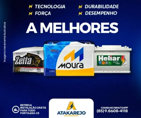 Compre sua Bateria Com Confiabilidade
