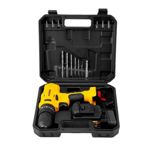 Parafusadeira/Furadeira a Bateria 12V de Li-Ion 3/8 Pol. Bivolt e Maleta Vonder