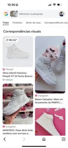 Tênis Infantil Feminino Pampili Branco